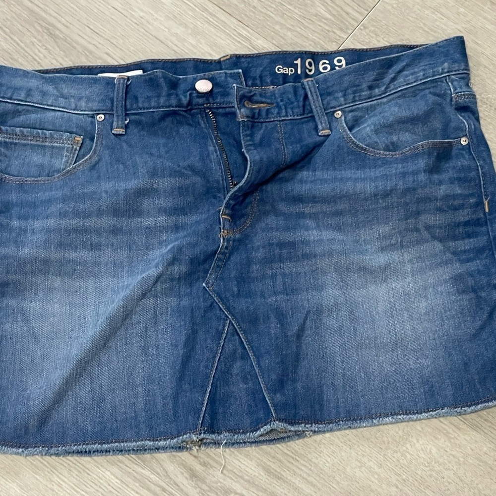 Gap Women's Blue Denim Skirt 31R - Picture 3 of 10